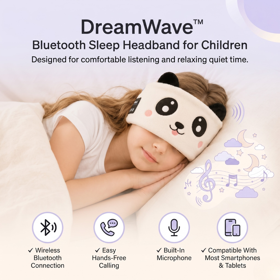 DreamWave™ - Bluetooth Sleep Headband