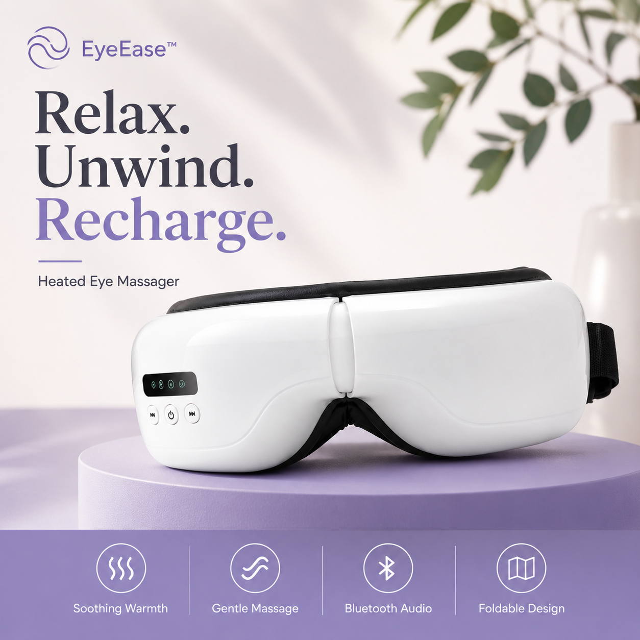 EyeEase™ – Heated Eye Massager