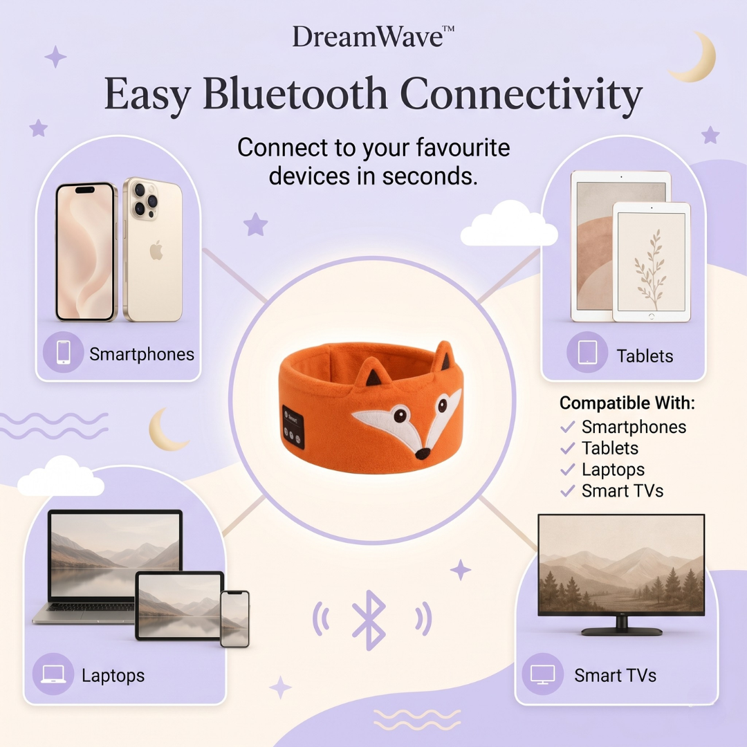 DreamWave™ - Bluetooth Sleep Headband